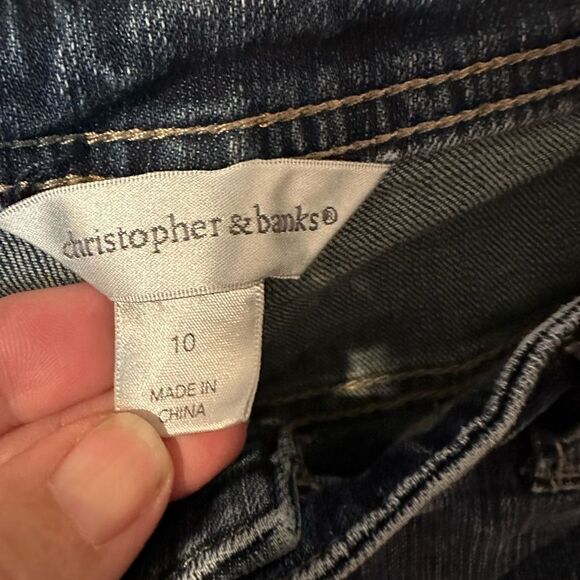 Women’s Christopher & Banks Straight Jeans Size 10 29x29 - Picture 3 of 6